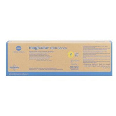 Konica Minolta A0DK251 Yellow Toner - 4000 Pages Cartridge - for MagiColor 4650DN, 4650EN, 4690MF, 4695MF
